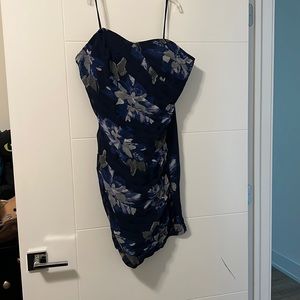 Blue floral dress